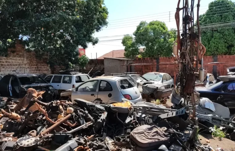 Polícia na operação para combater desmanche clandestino de veículos em Rio Preto