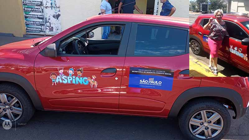 Asping recebe um carro da Cultura