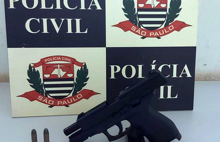 Ex mulher entrega o ex companheiro com simulacro de pistola e duas munições calibre .38 em Icém