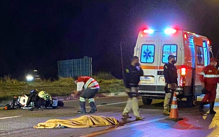 Motociclista morre em acidente na BR-153, próximo a Nova Granada