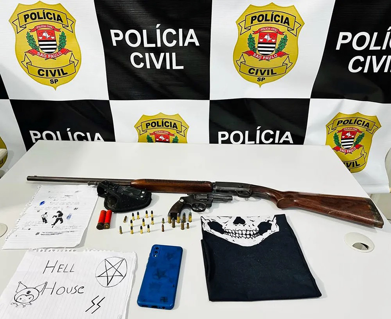 Adolescente é apreendida ao ser flagrada com armas e conteúdos nazistas em Auriflama