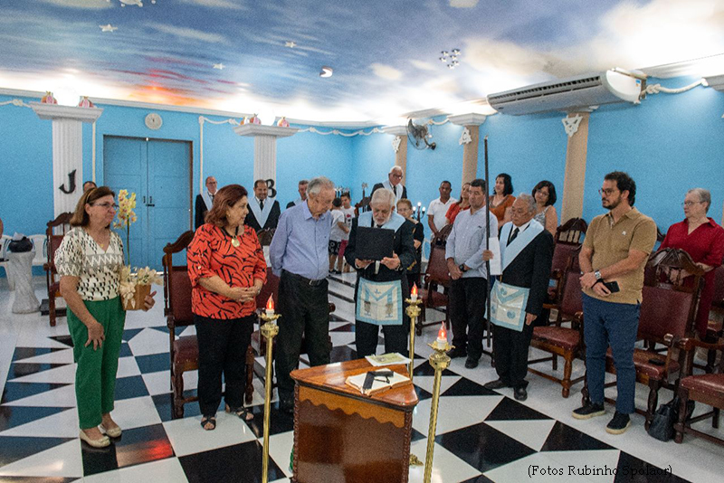 Maçons homenageiam Orvile Tucunduva Westin, o único fundador vivo da Maçonaria de Nova Granada