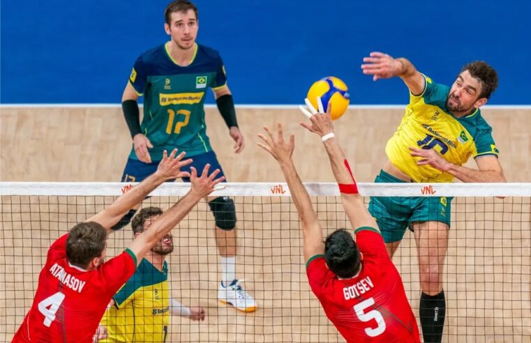 Vôlei: Brasil vence Bulgária e assume 3ª posição na Liga das Nações