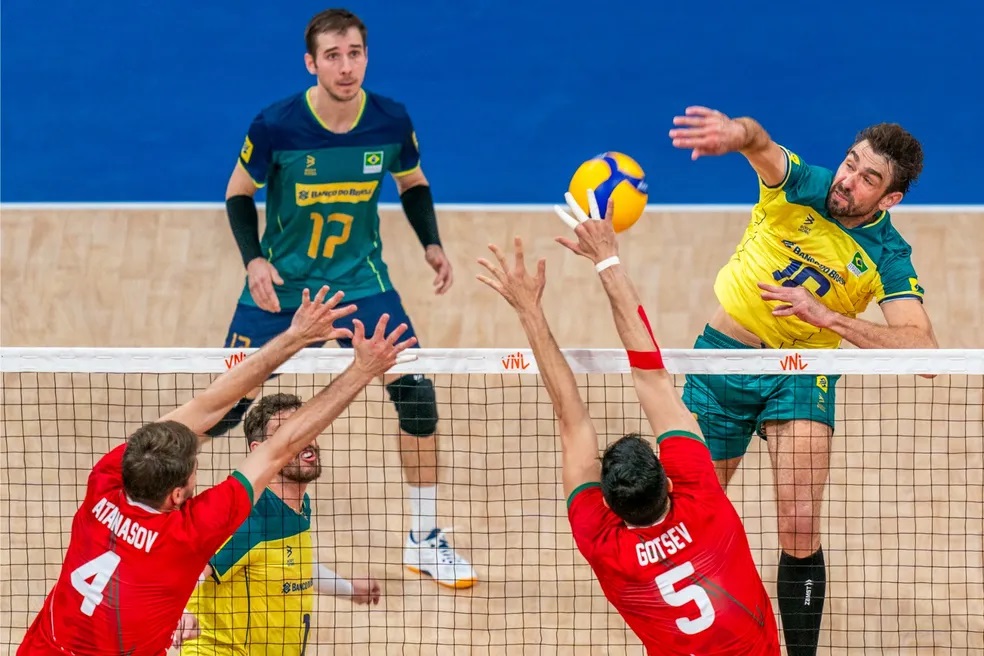 Vôlei: Brasil vence Bulgária e assume 3ª posição na Liga das Nações