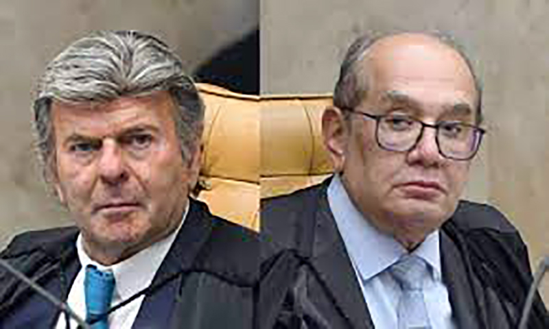 Gilmar Mendes e Luiz Fux batem boca durante julgamento no STF