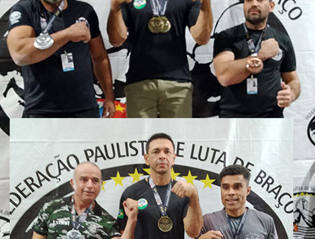 Granadense é campeão na Luta de Braço em 2 categorias