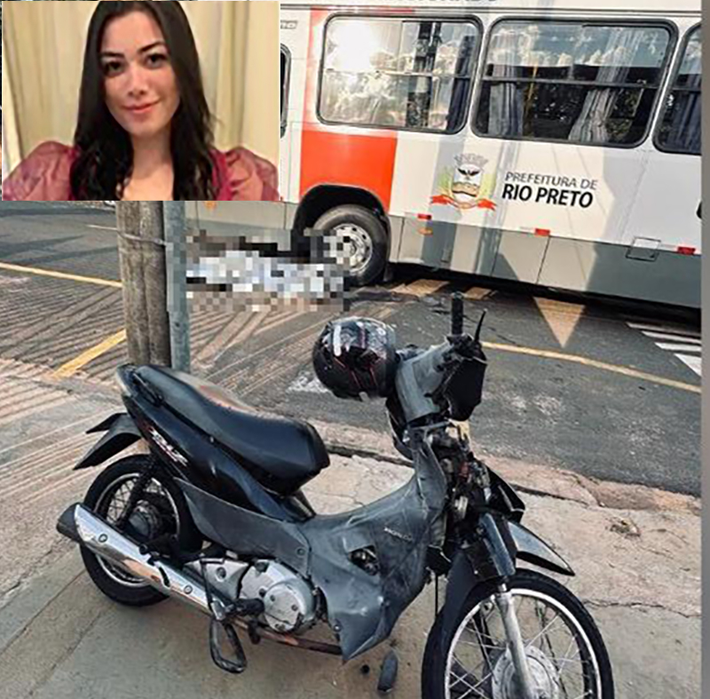 Jovem motociclista morre em colisão com ônibus