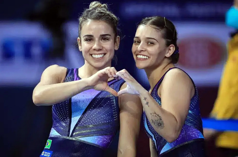 Alice Gomes e Camilla Lopes conquistam a prata na Copa do Mundo de trampolim