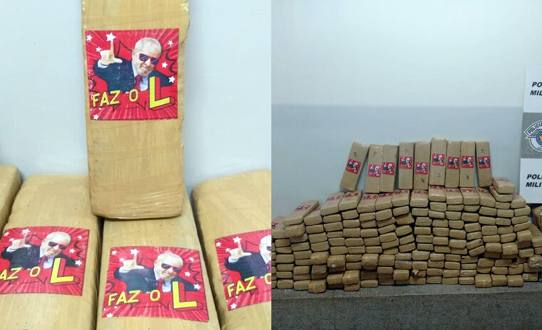 Secretário apaga post de apreensão de maconha com adesivo de Lula e slogan “Faz o L” após pedido da AGU