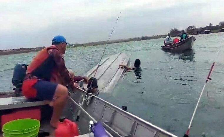 Pai, filho e tio, ficam à deriva em temporal no Rio Grande enquanto pescavam