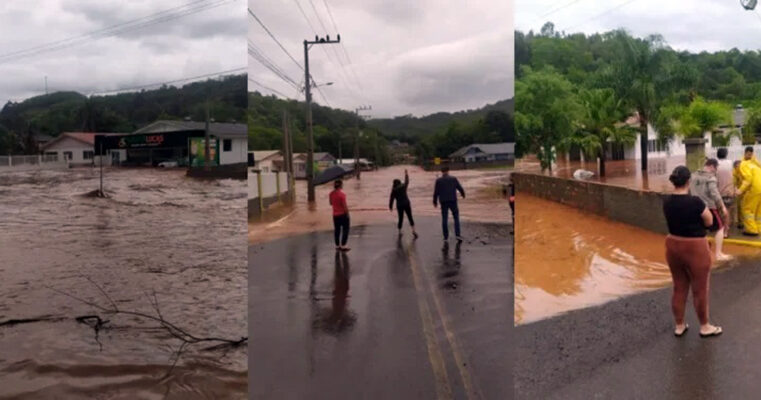 Santa Catarina tem 132 cidades atingidas por fortes chuvas