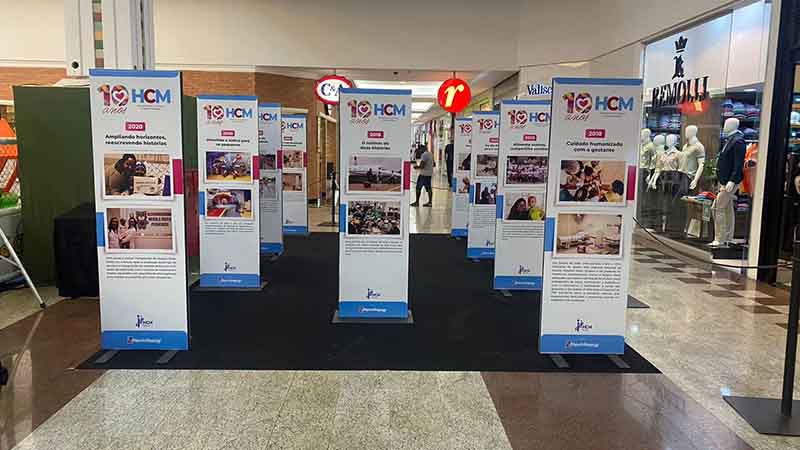 HCM comemora 10 anos com exposição no Riopreto Shopping