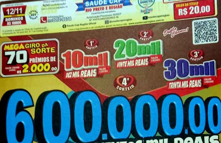 Saúde Cap: Edição de domingo tem 2 granadenses felizardos – R$ 600 mil é o prêmio da Edição nº 221