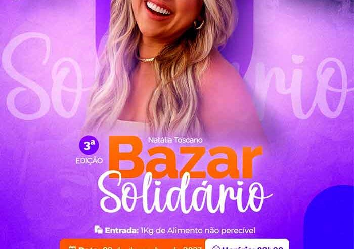 Influencers Natália Toscano e Paula Vaccari promovem 3º Bazar Solidário em prol do HCM