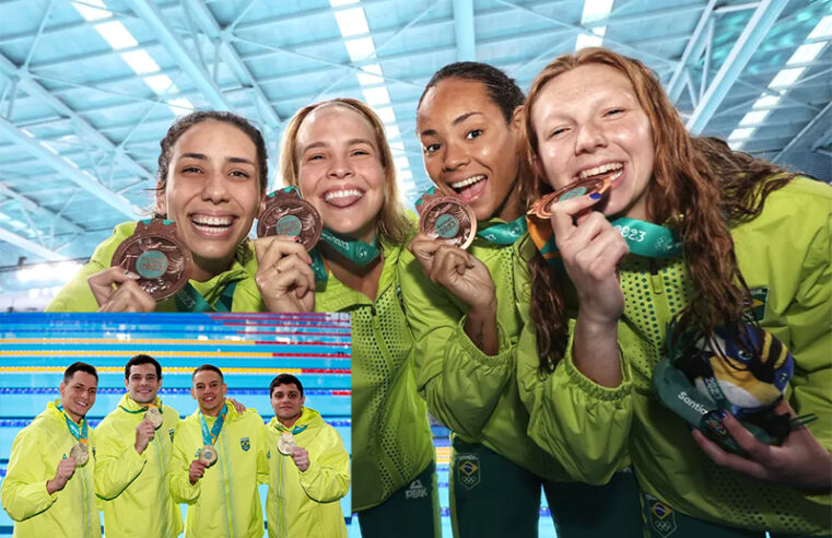 Revezamentos 4x100m livre do Brasil estão classificados para Paris 2024