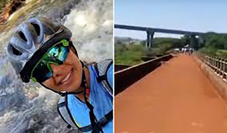 Ciclista se desequilibra e morre ao cair de ponte desativada