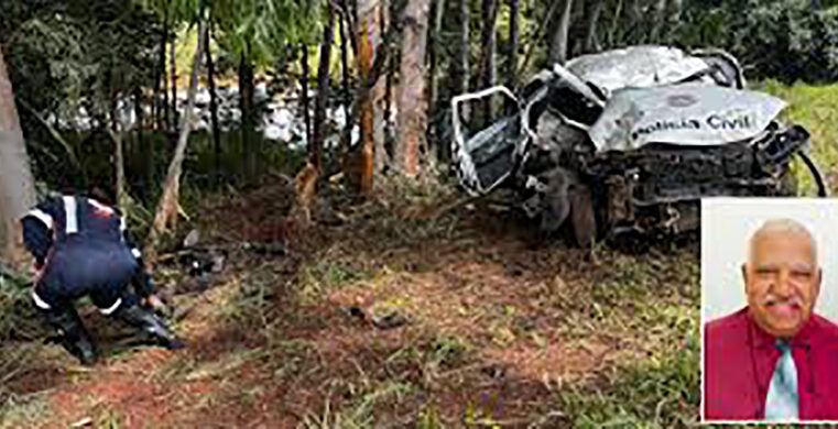 Equipes atrasaram resgate após trem parado na linha férrea bloquear acesso ao local de acidente que provocou morte de delegado