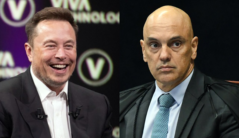 Elon Musk acusa Alexandre de Moraes de interferir nas eleições brasileiras