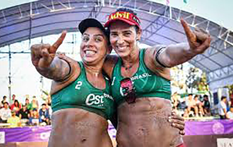Brasil leva o ouro no feminino pelo Sul-Americano de Vôlei de Praia