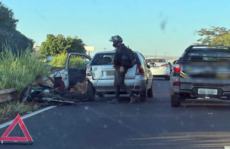 Acidente na BR 153 causa congestionamento em Rio Preto