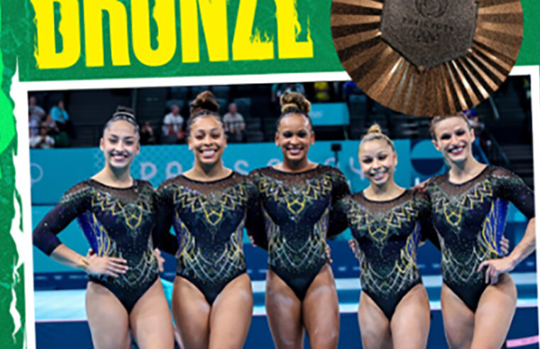 Brasil faz história com medalha de bronze na Ginástica Artística Feminina em Paris-2024