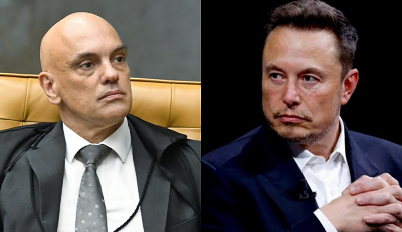 Elon Musk volta a criticar Alexandre de Moraes