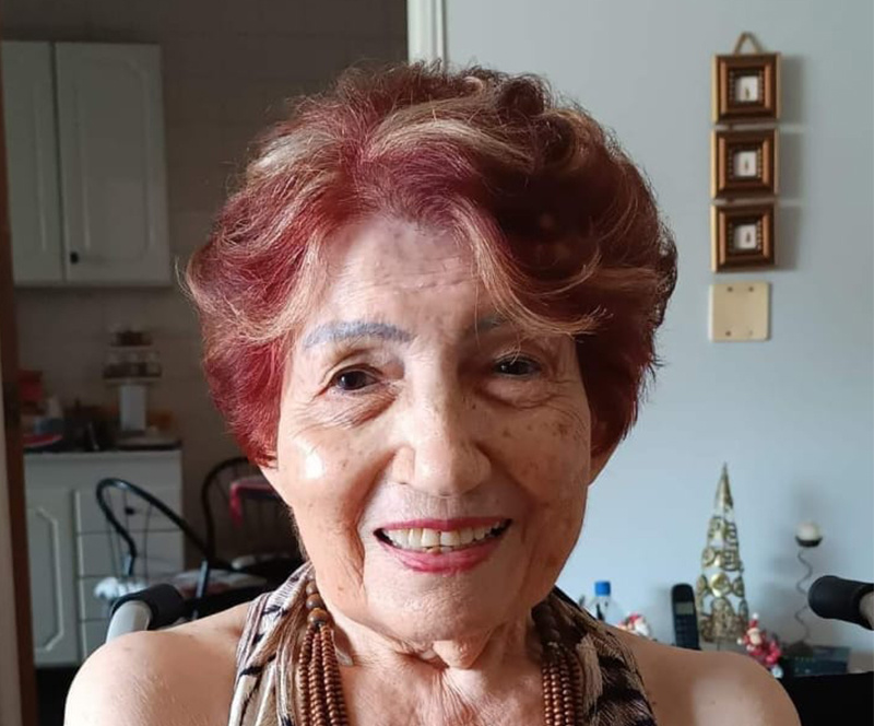 Professora Célinha faleceu neste sábado aos 84 anos