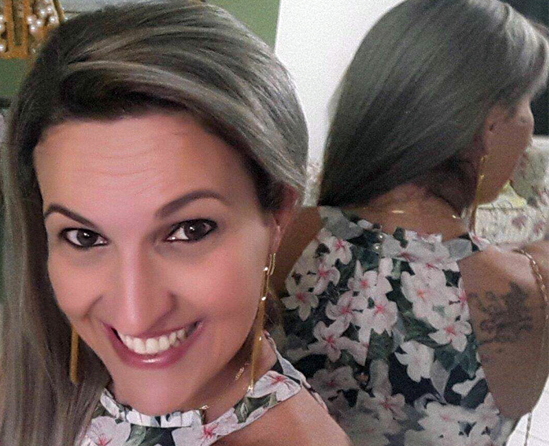 Luciana colhendo mais uma semente no jardim da vida!!!