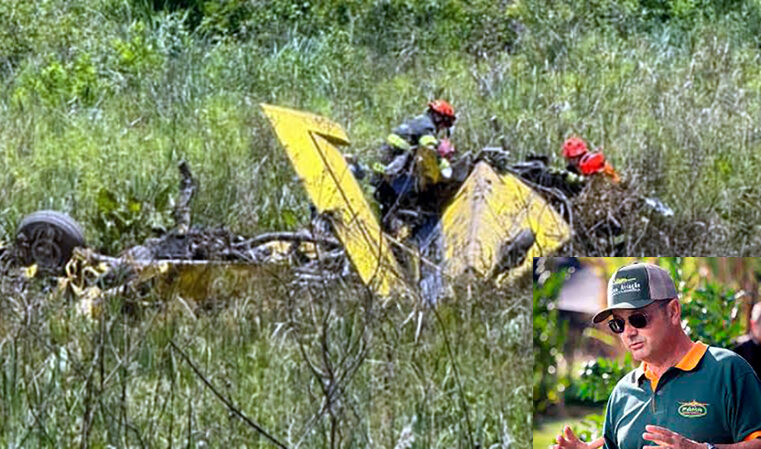 Piloto morre em queda de avião agrícola em área rural de Fernandópolis