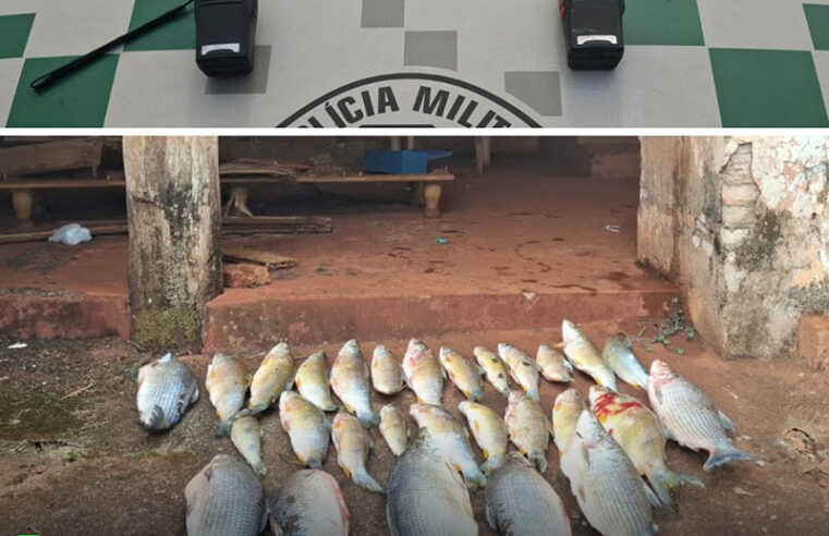 Pescadores são flagrados com 26,5 kg de peixes que foram doados para a Casa dos Idoso de Nova Granada