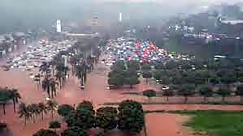 Chuva que causou estragos em Olímpia durou cerca de 2 horas