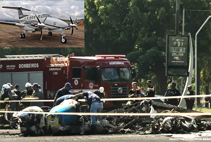 A principal hipótese para o acidente do avião que caiu na Barra Funda em SP