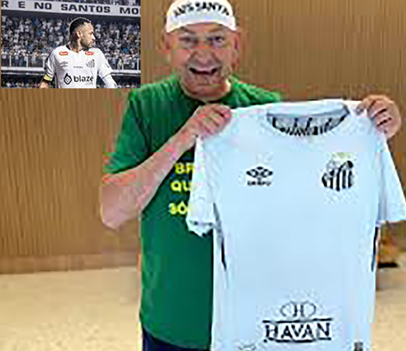 Santos anuncia patrocínio com Havan em dia especial para Neymar