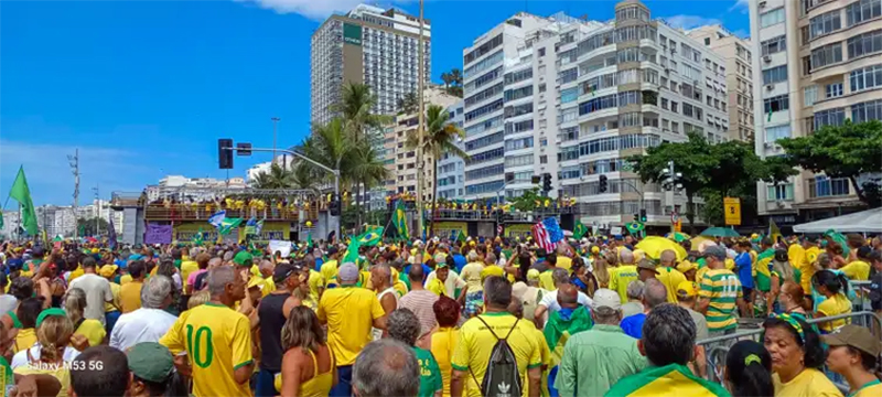 Manifesto Pacífico Anistia Já em Copacabana reúne 18,3 mil de aliados