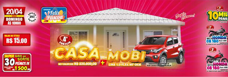 Saúde Cap: Prêmio maior sai para 3 pessoas; Páscoa vai sortear uma casa e um Fiat Moby