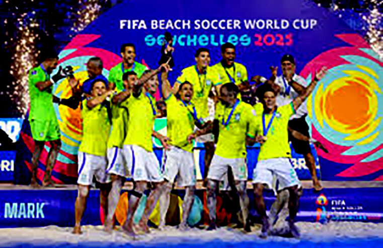 Brasil vence Belarus e é hepta da Copa do Mundo de Futebol de areia