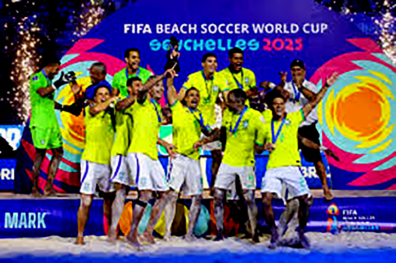 Brasil vence Belarus e é hepta da Copa do Mundo de Futebol de areia