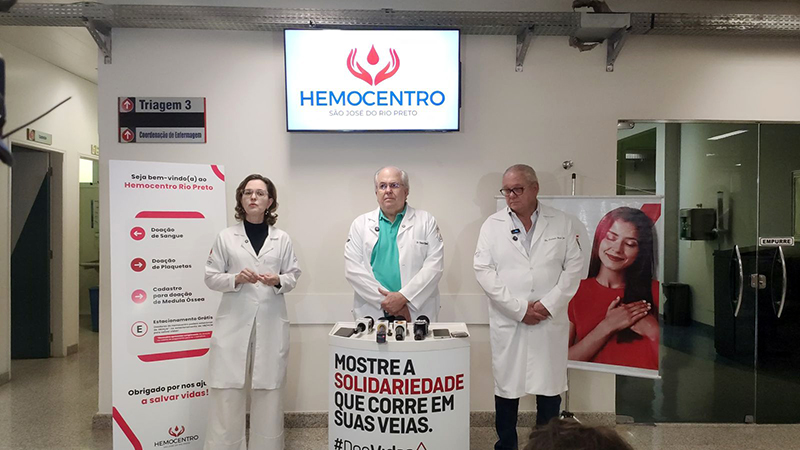 Estoque de bolsas de sangue atinge pior nível da história da Hemocentro