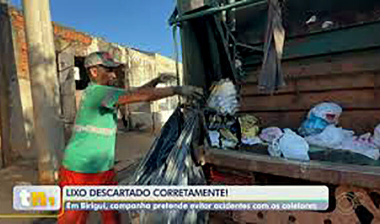 Falta de cuidado da população com descarte de lixo causa acidentes envolvendo coletores em Birigui