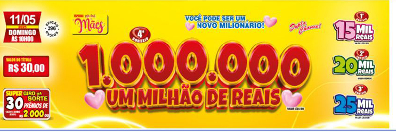 Saúde Cap: Prêmio maior sai em Jales; próxima semana é R$ 1.000.000 para comemorar o Dia das Mães