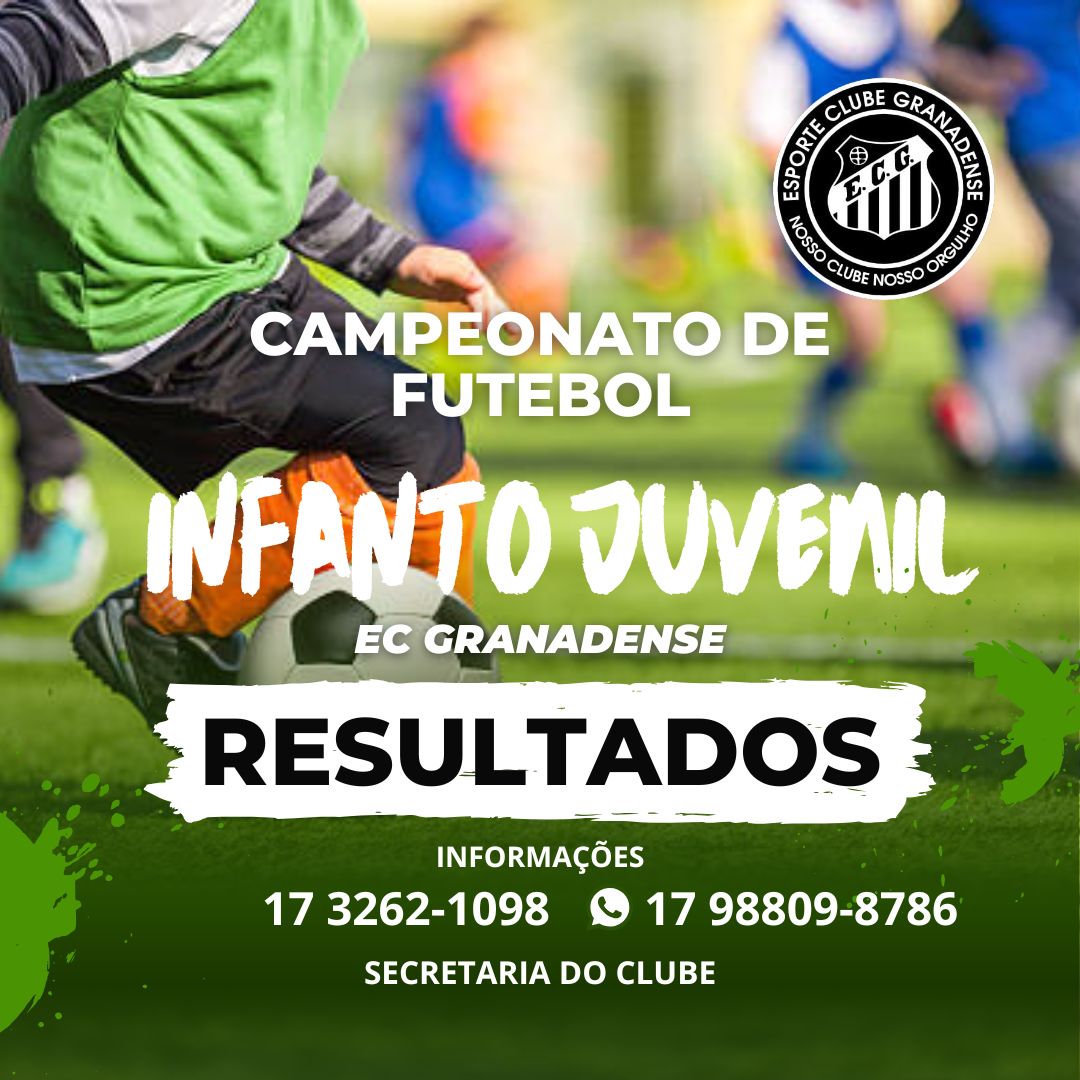 Resultado da Rodada 18-05 do Campeonato Infanto Juvenil do EC Granadense 2025