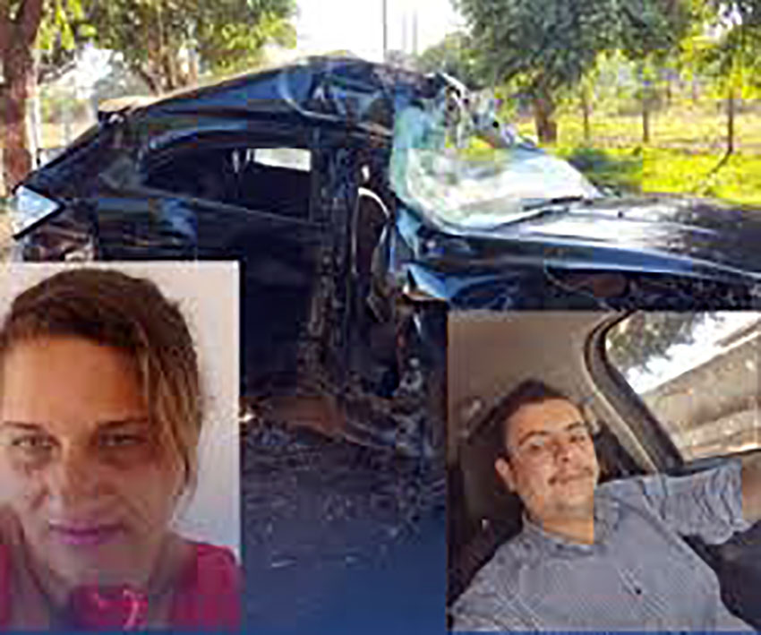 Carro bate em coqueiro e 2 pessoas morrem em Cardoso