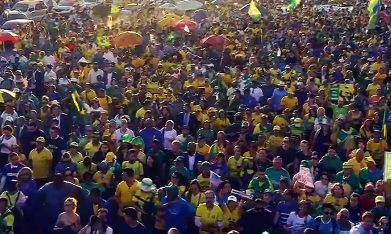 Este foi o número de pessoas que foram ao ato pró-anistia em Brasília