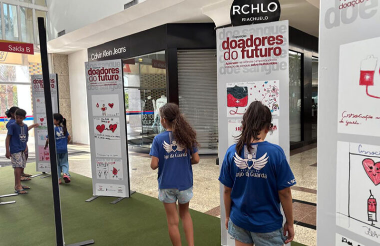 Com desenhos de crianças que conscientizam sobre a doação de sangue, exposição “Doadores do Futuro” segue até 12/outubro, no Riopreto Shopping