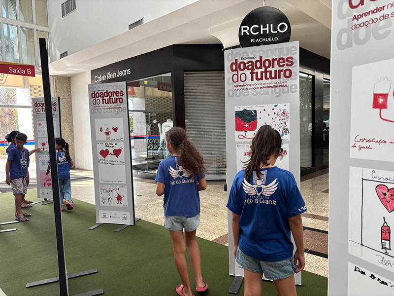 Com desenhos de crianças que conscientizam sobre a doação de sangue, exposição “Doadores do Futuro” segue até 12/outubro, no Riopreto Shopping