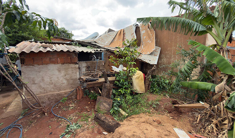Temporal de segunda-feira dá um susto em moradores de Olímpia