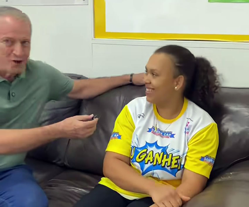 Regiane a granadense sortuda do Saúde Cap