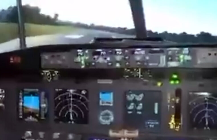 Avião “vai” durante simulação de voo ao Vivo na TV Globo