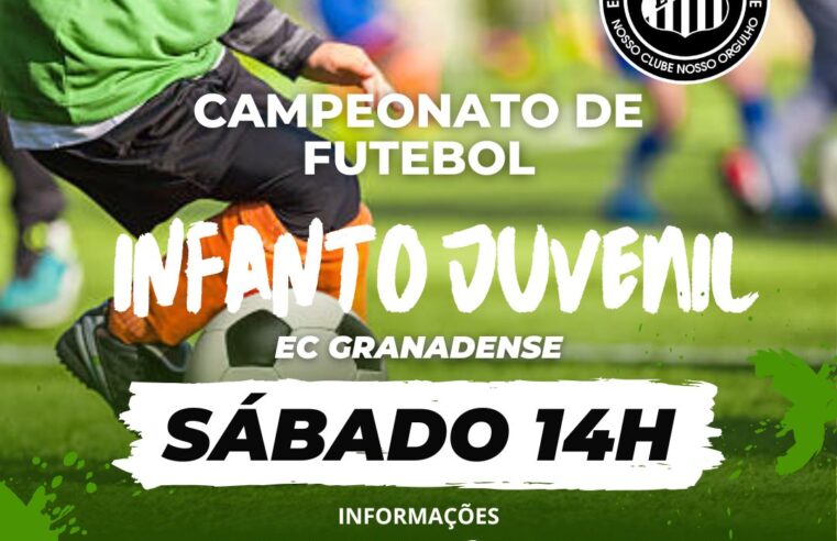 Começa Sábado 18-10 o Campeonato Infanto Juvenil do EC Granadense 2025