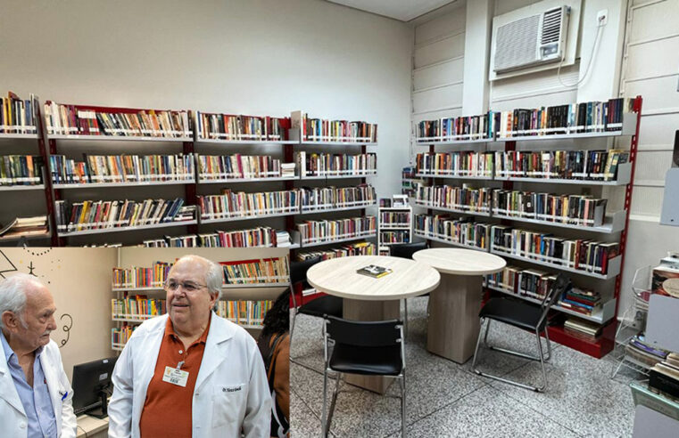Hospital de Base reinaugura biblioteca com mais de duas mil obras disponíveis para colaboradores e pacientes
